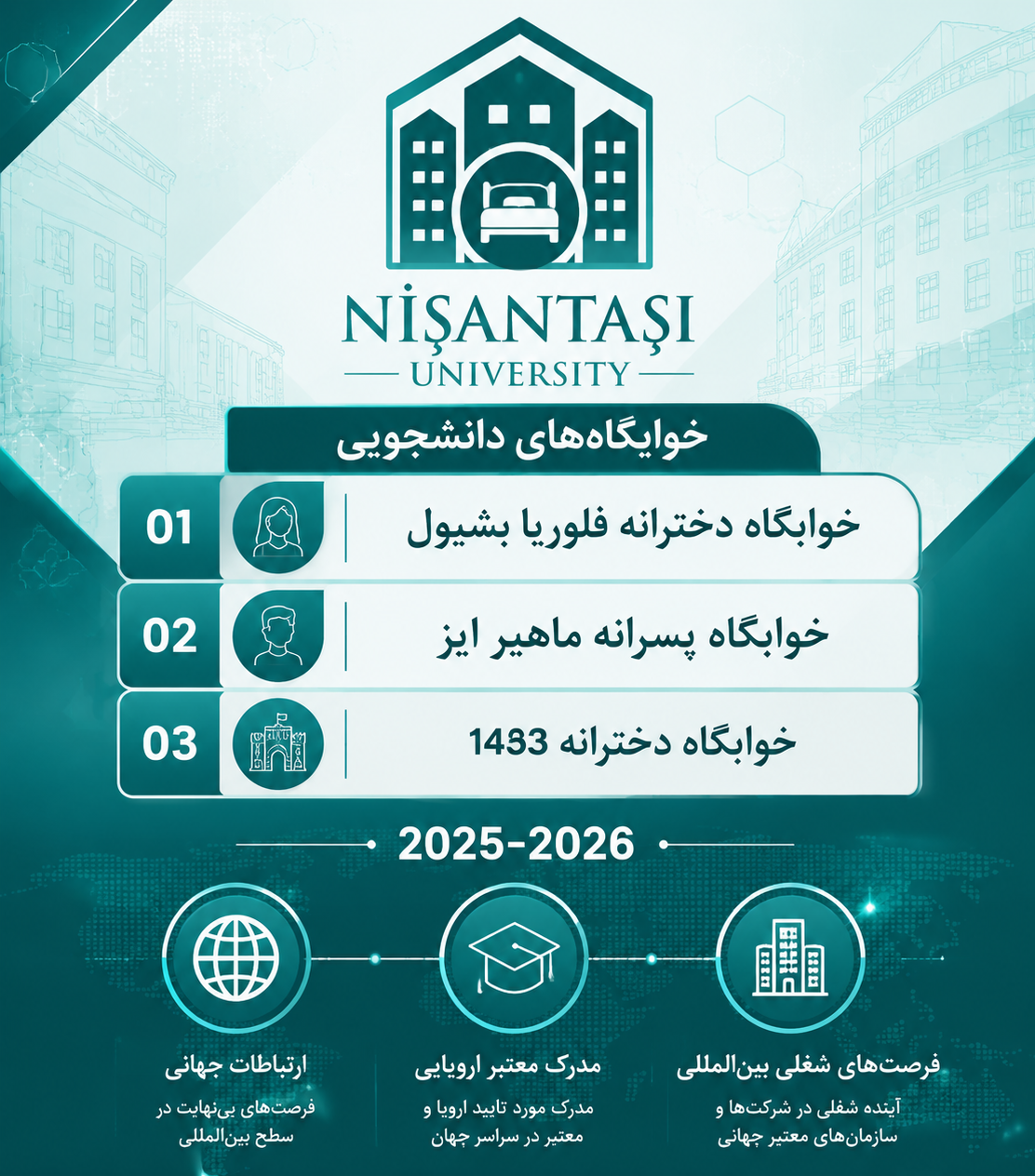 خوابگاه دانشگاه نیشانتاشی 