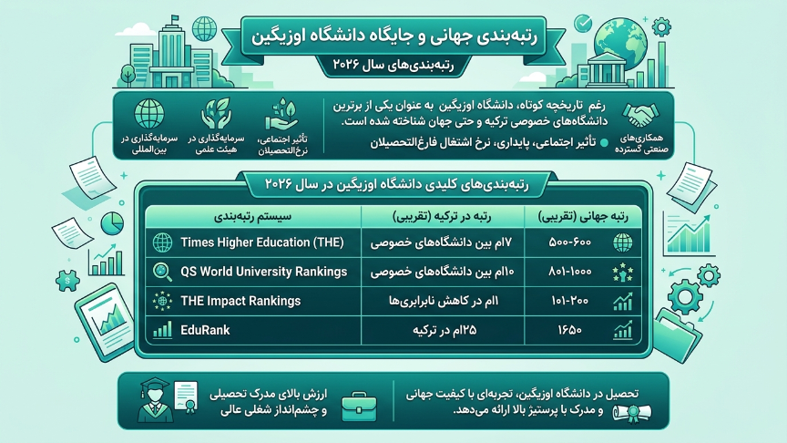 زتبه بندی دانشگاه اوزیگین