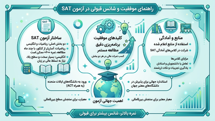 قبولی در آزمون SAT