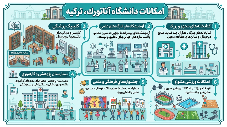 امکانات دانشگاه اتاتورک 