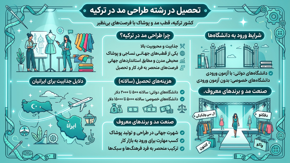 رشته طراحی لباس در ترکیه 