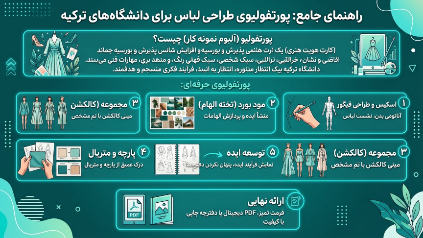 پورتفولیوی رشته طراحی لباس در ترکیه 