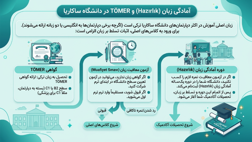 دوره زبان دانشگاه ساکاریا