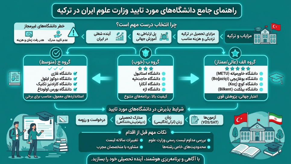 راهنمای جامع دانشگاه‌های موردتایید وزارت بهداشت 