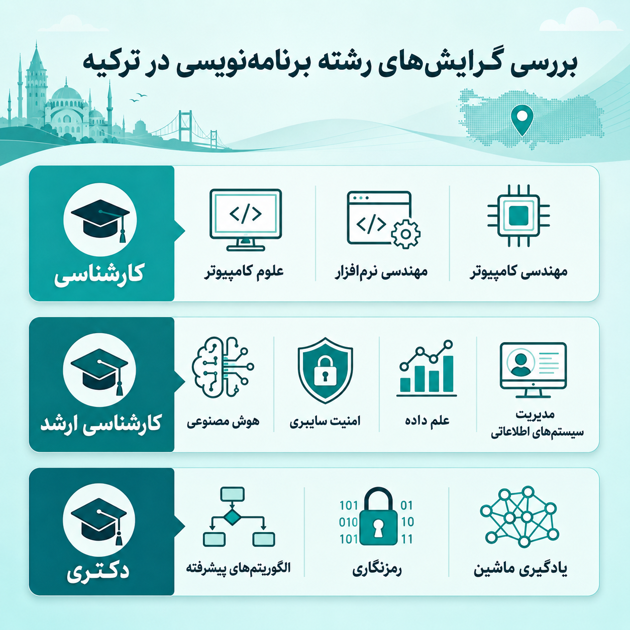 گرایش برنامه نویسی در ترکیه 