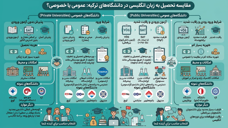 نحصیل به زبان انگلیسی در ترکیه 