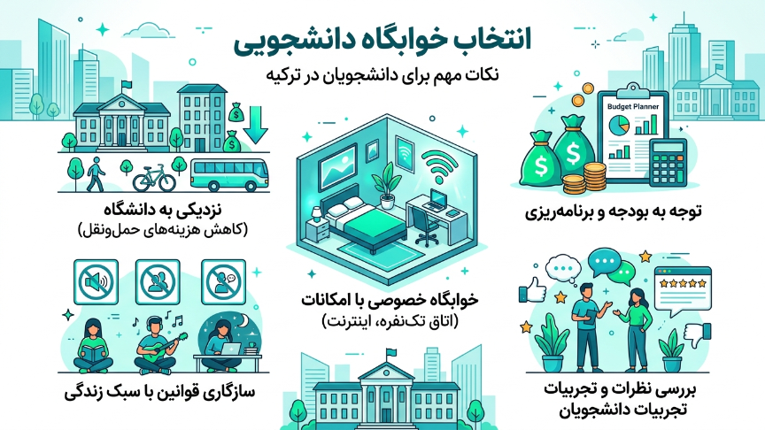 انتخاب خوابگاه در ترکیه 