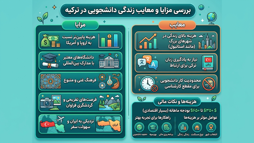 مزایا و معایب زندگی دانشجویی در ترکیه