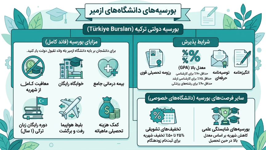 بورسیه دانشگاه ازمیر 
