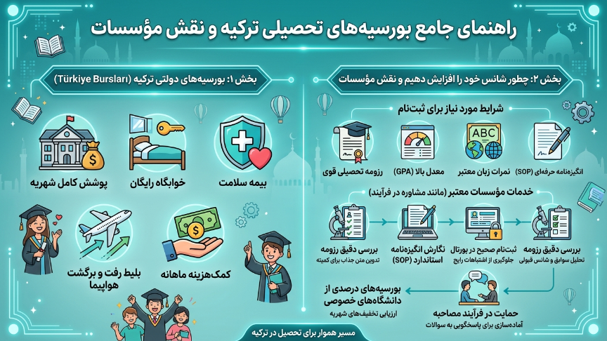 بورسیه تحصیلی ترکیه 