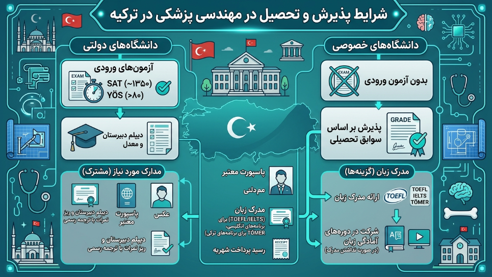 پذیرش مهندسی پزشکی در ترکیه 