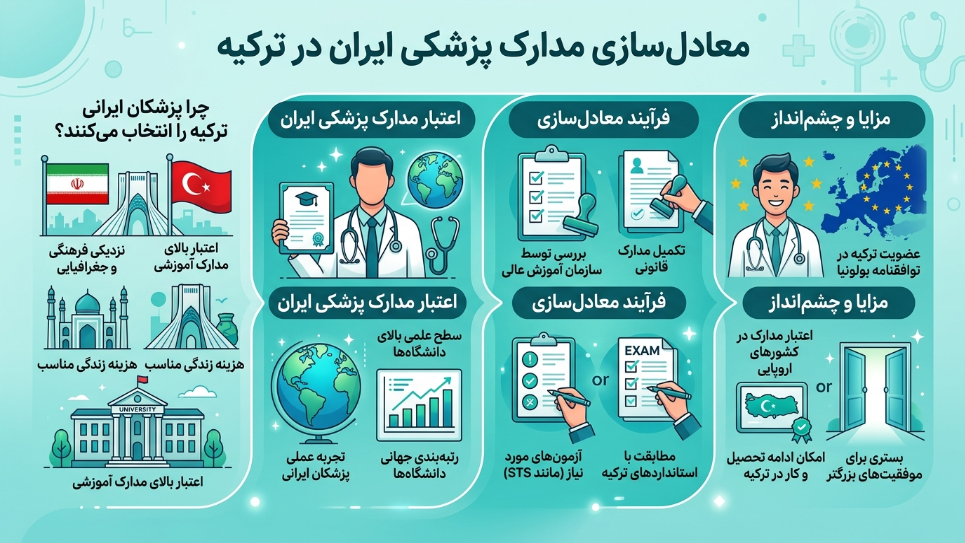 معادلسازی مدرک پزشکی ایران در ترکیه