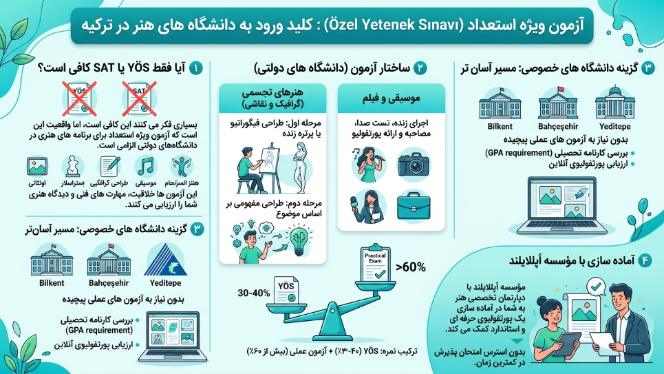 آزمون عملی رشته هنر در ترکیه 