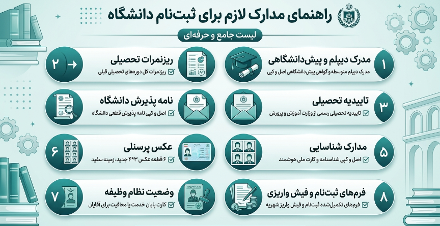مدارک لازم برای اپلای دانشگاه bau