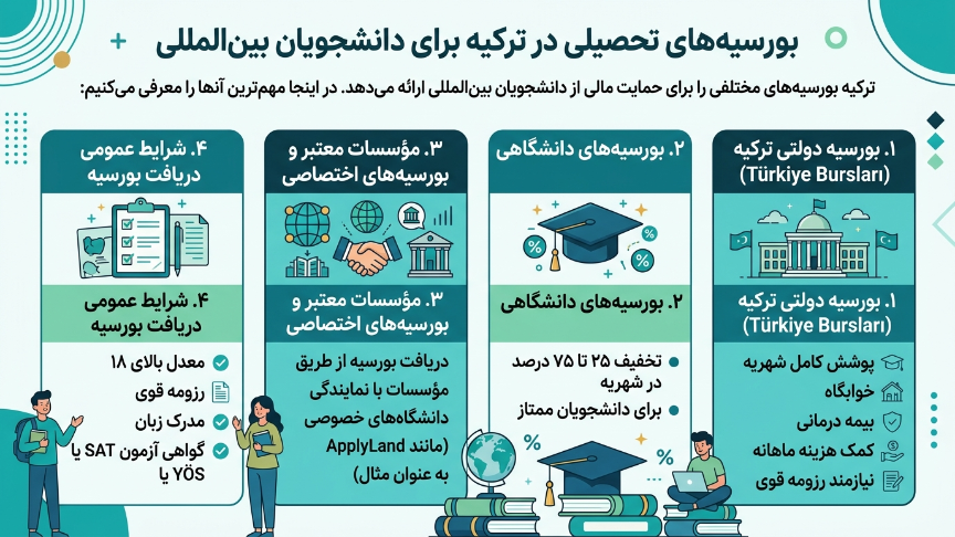بورسیه رشته مهندسی برق در ترکیه 