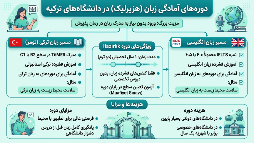 آمادگی زبان رشته مهندسی بهداشت محیط در ترکیه 