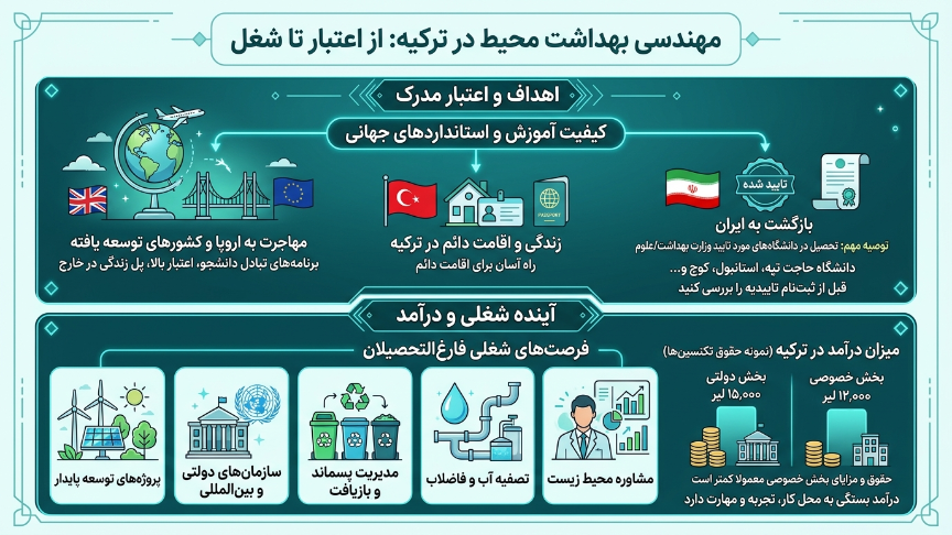 اعتبار رشته مهندسی بهداشت محیط در ترکیه 