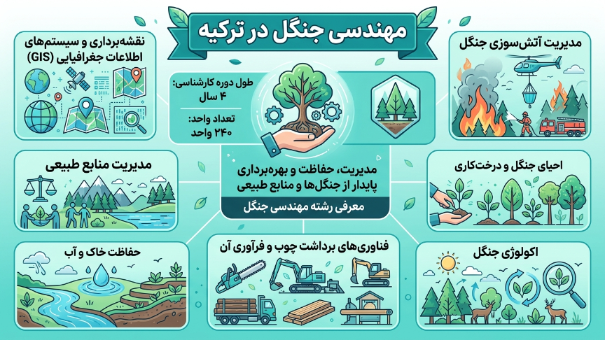رشته مهندسی جنگل در ترکیه 