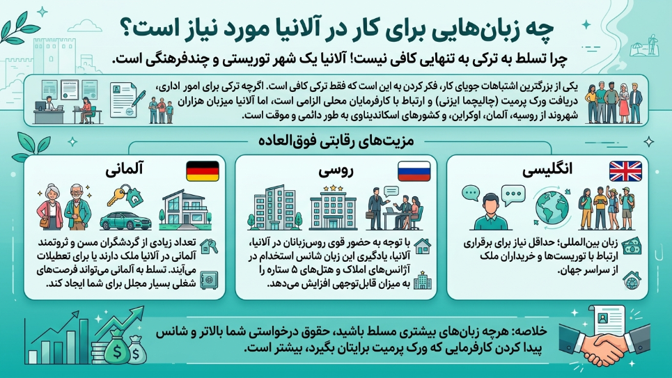 زبان برای کار در آلانیا 