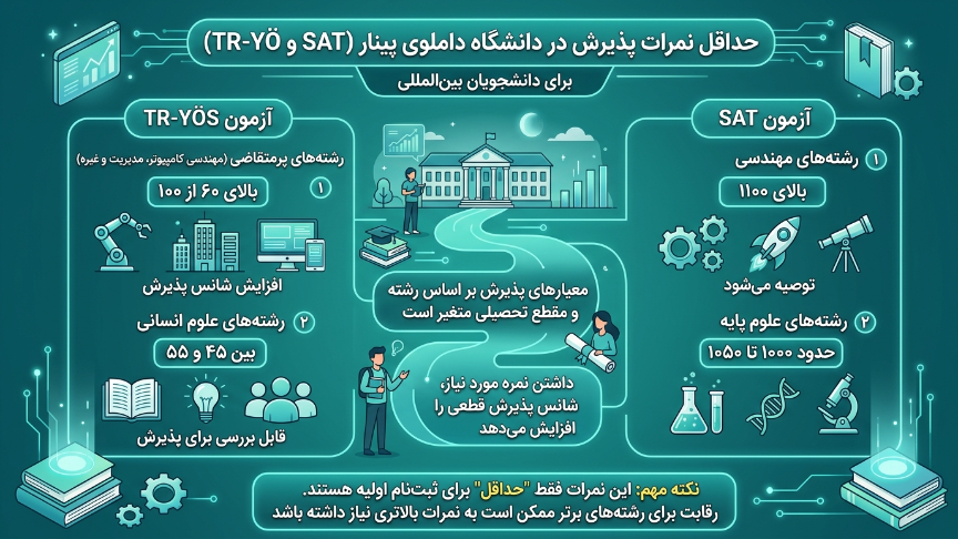 آزمون دانشگاه دوملوپینار 