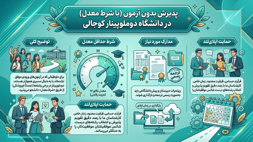 پذیرش دانشگاه دوملوپینار 
