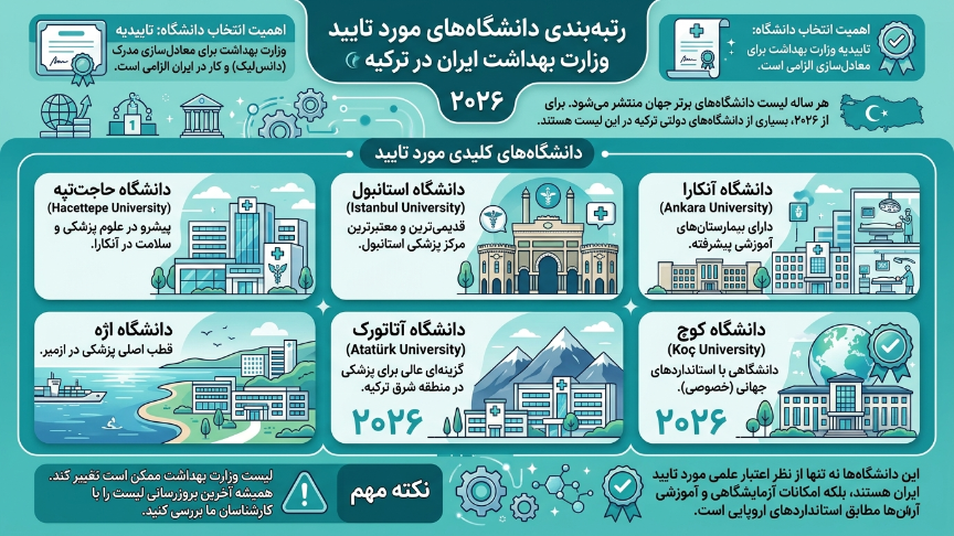 رنکینگ دانشگاههای موردتایید وزارت بهداشت 
