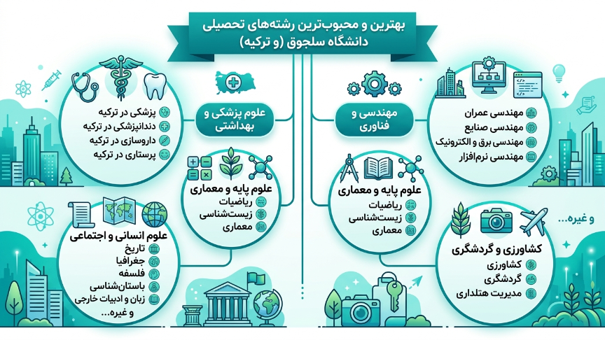 رشته دانشگاه سلجوق 
