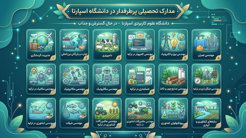 رشته دانشگاه علوم کاربردی اسپارتا 