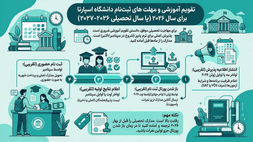 ددلاین دانشگاه علوم کاربردی اسپارتا