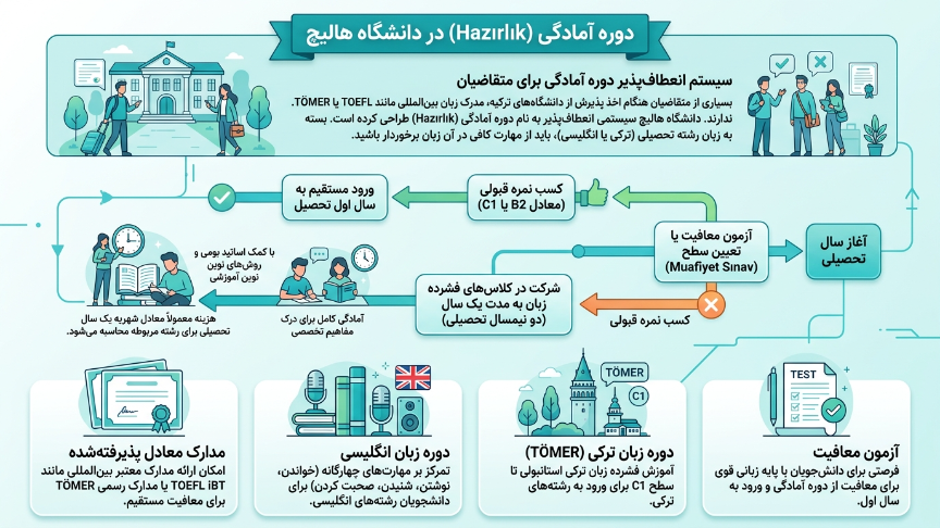 آمادگی زبان دانشگاه هالیچ 