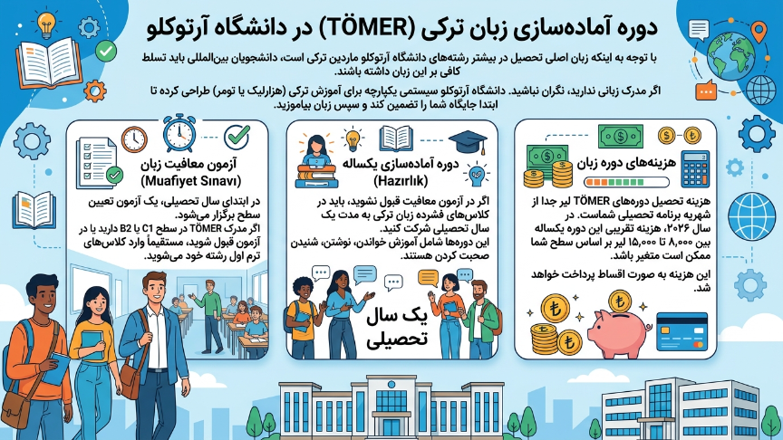 زبان دانشگاه آرتوکلو 