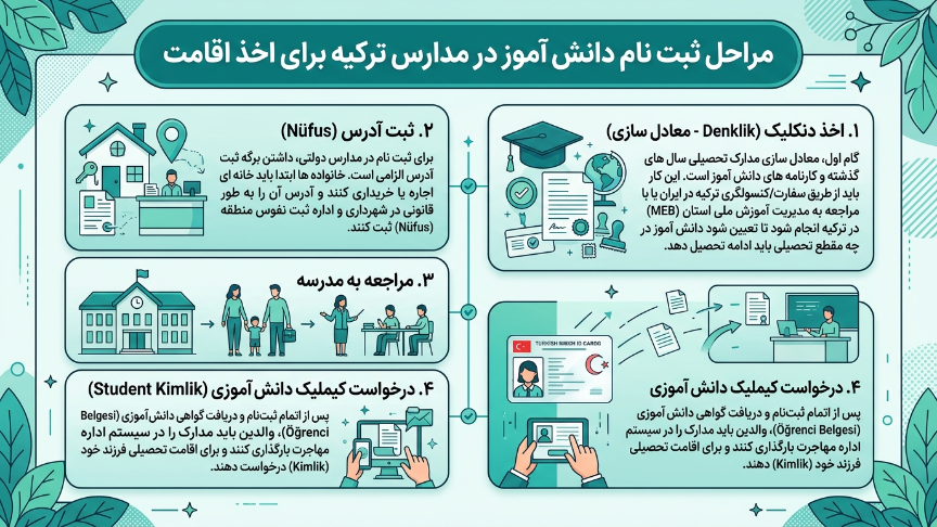 ثبت نام مدارس ترکیه 