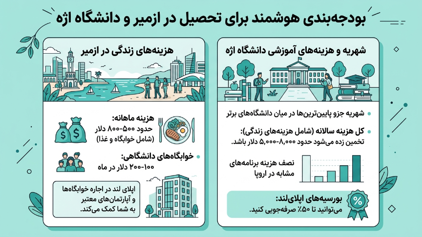 هزینه دانشگاه اژه 