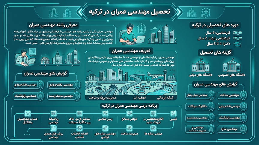 تحصیل مهندسی عمرات در ترکیه 