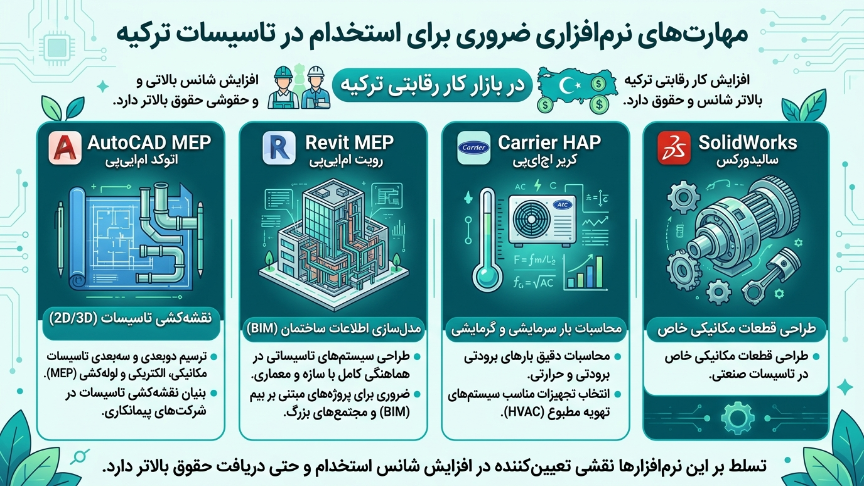 نرم افزارهای تاسیسات در ترکیه 