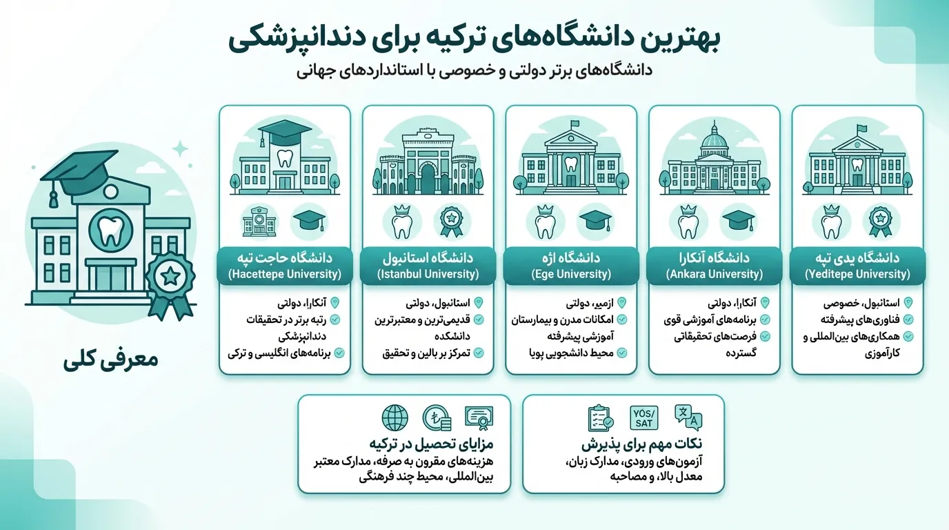 بهترین دانشگاه‌های دندانپزشکی در استانبول