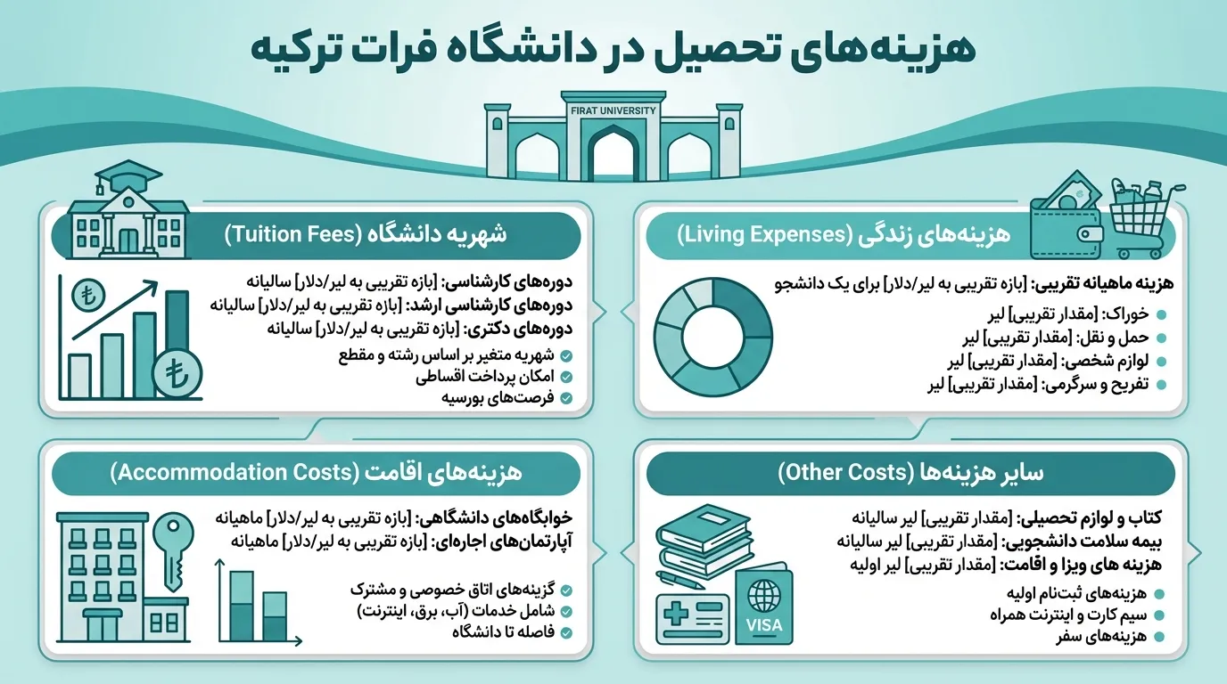 هزینه تحصیل و شهریه دانشگاه فرات