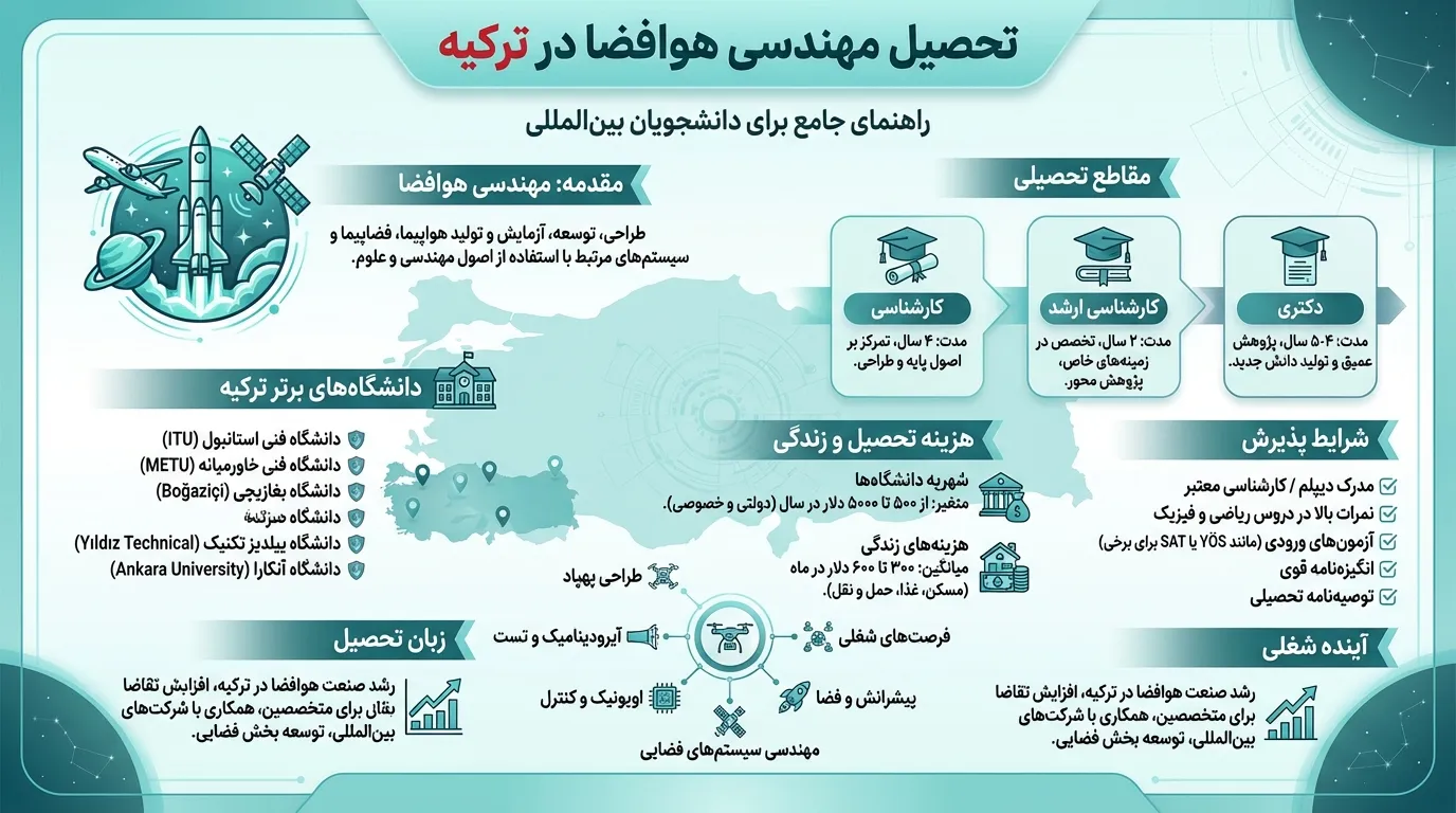 پذیرش در رشته هوافضا در ترکیه