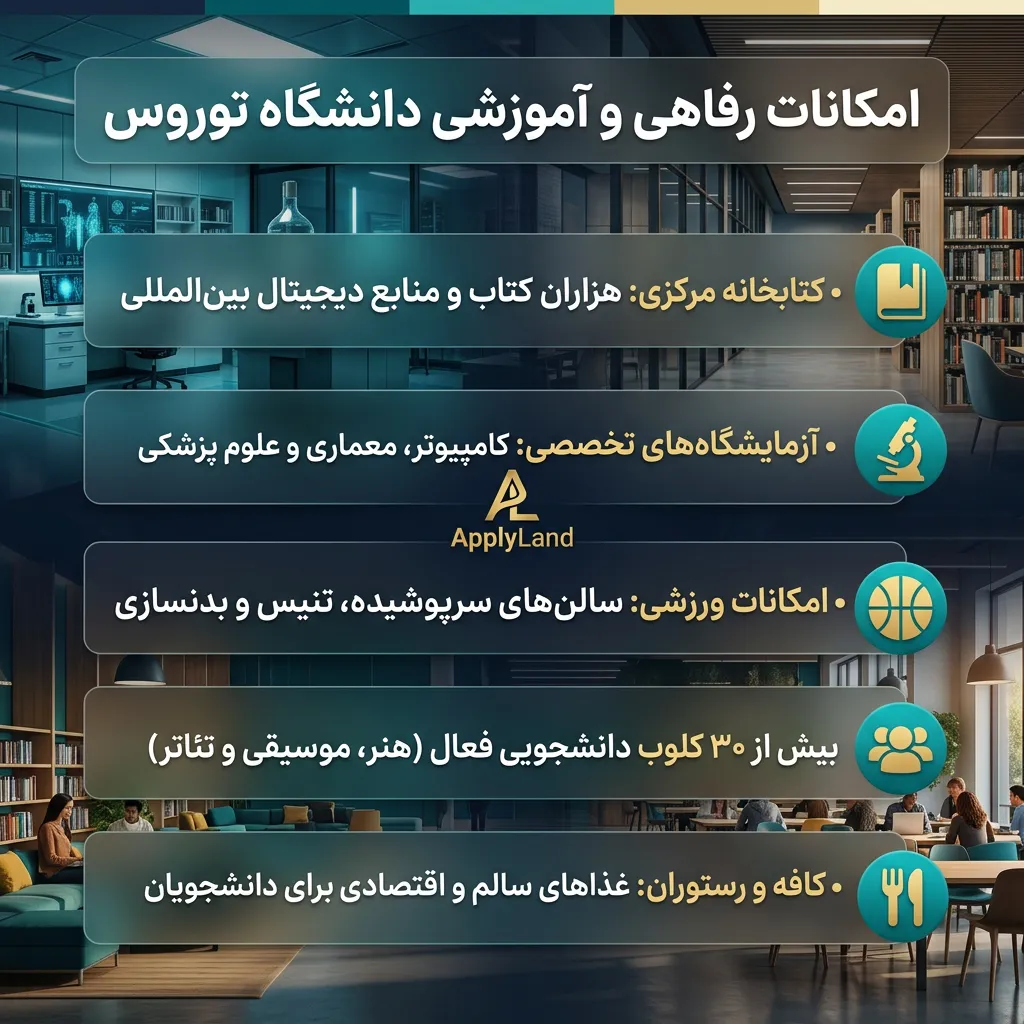 امکانات دانشگاه توروس