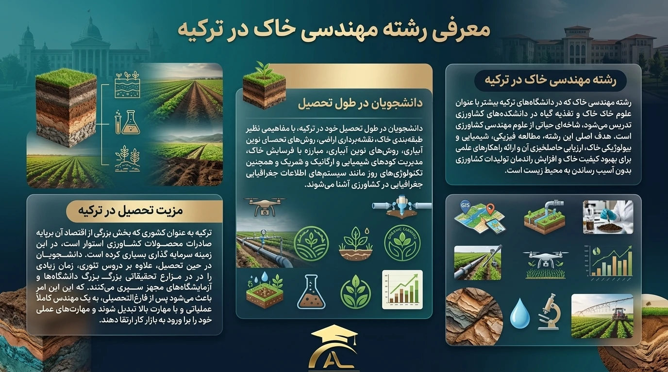 پذیرش در رشته مهندسی خاک در ترکیه