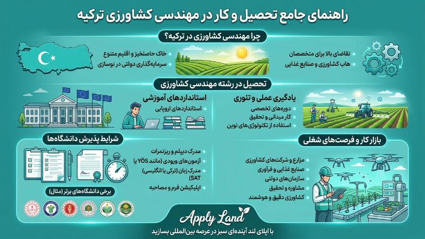 راهنما تحصیل کشاورزی ترکیه 