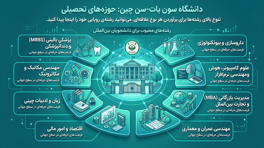 رشتههای دانشگاه سان یات سن