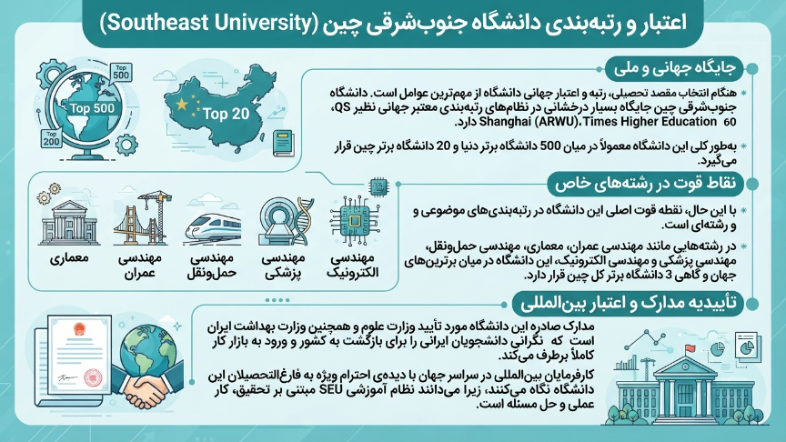 رنکینگ دانشگاه جنوب شرقی چین