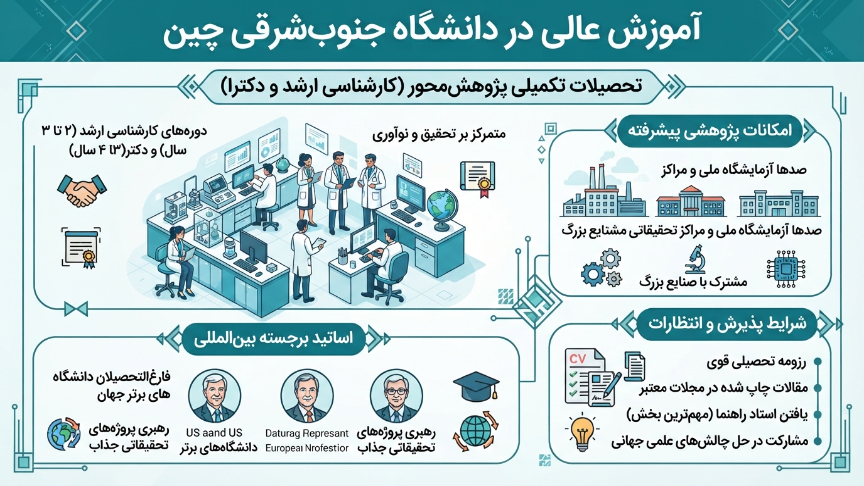 تحصیلات تکمیلی دانشگاه جنوب شرقی چین