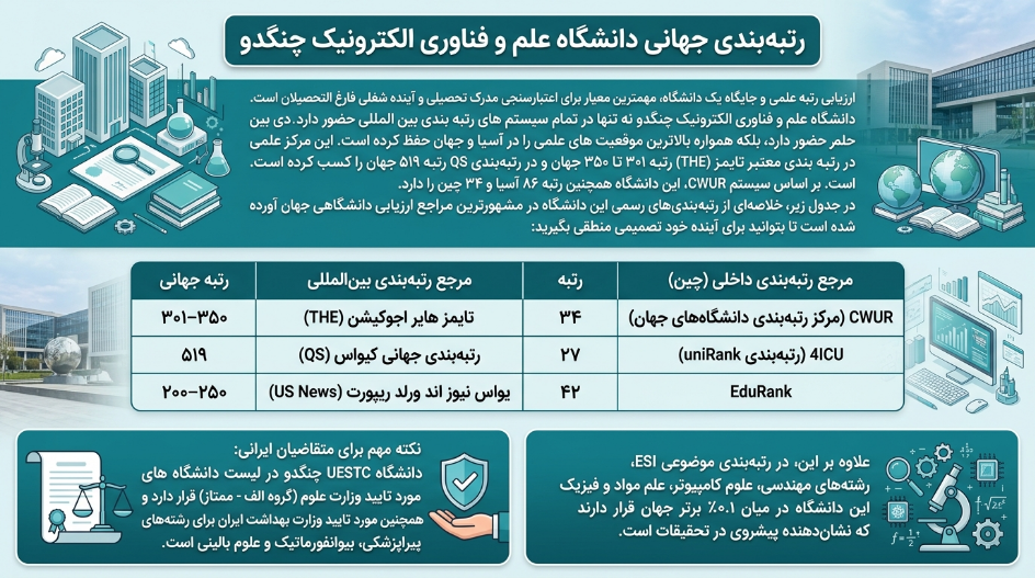 رتبه دانشگاه چنگدو چین 