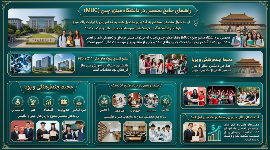 تحصیل در دانشگاه مینزو چین