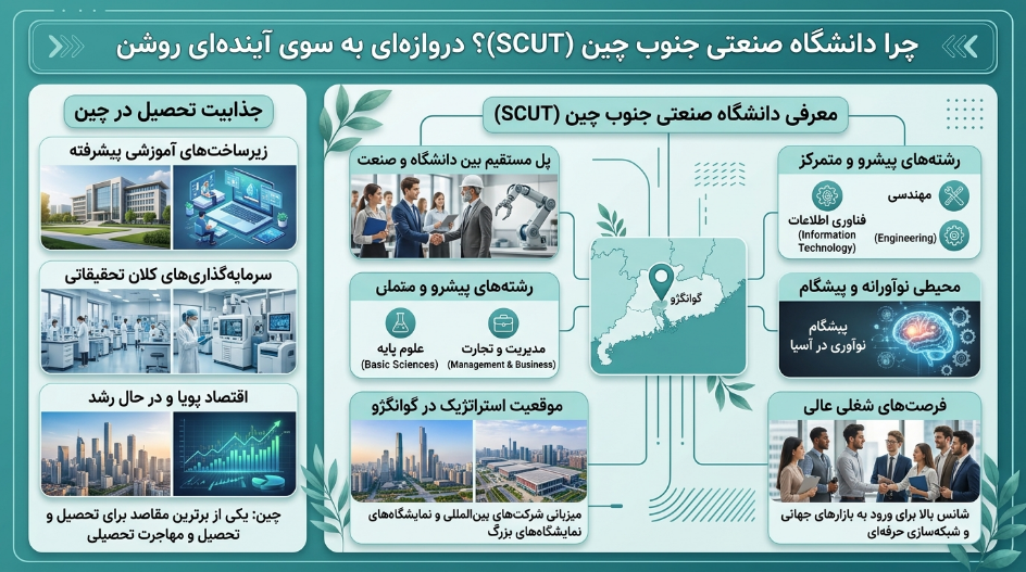 تحصیل در دانشگاه فناوری جنوب چین
