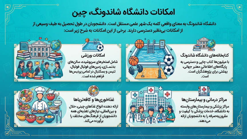 امکانات دانشگاه شاندونگ چین