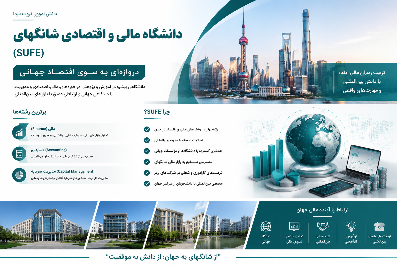 تخصیل در دانشگاه اقتصاد و سرمایه‌گذاری چین