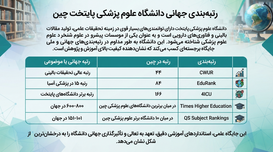 رتبه دانشگاه کپیتال مدیکال چین